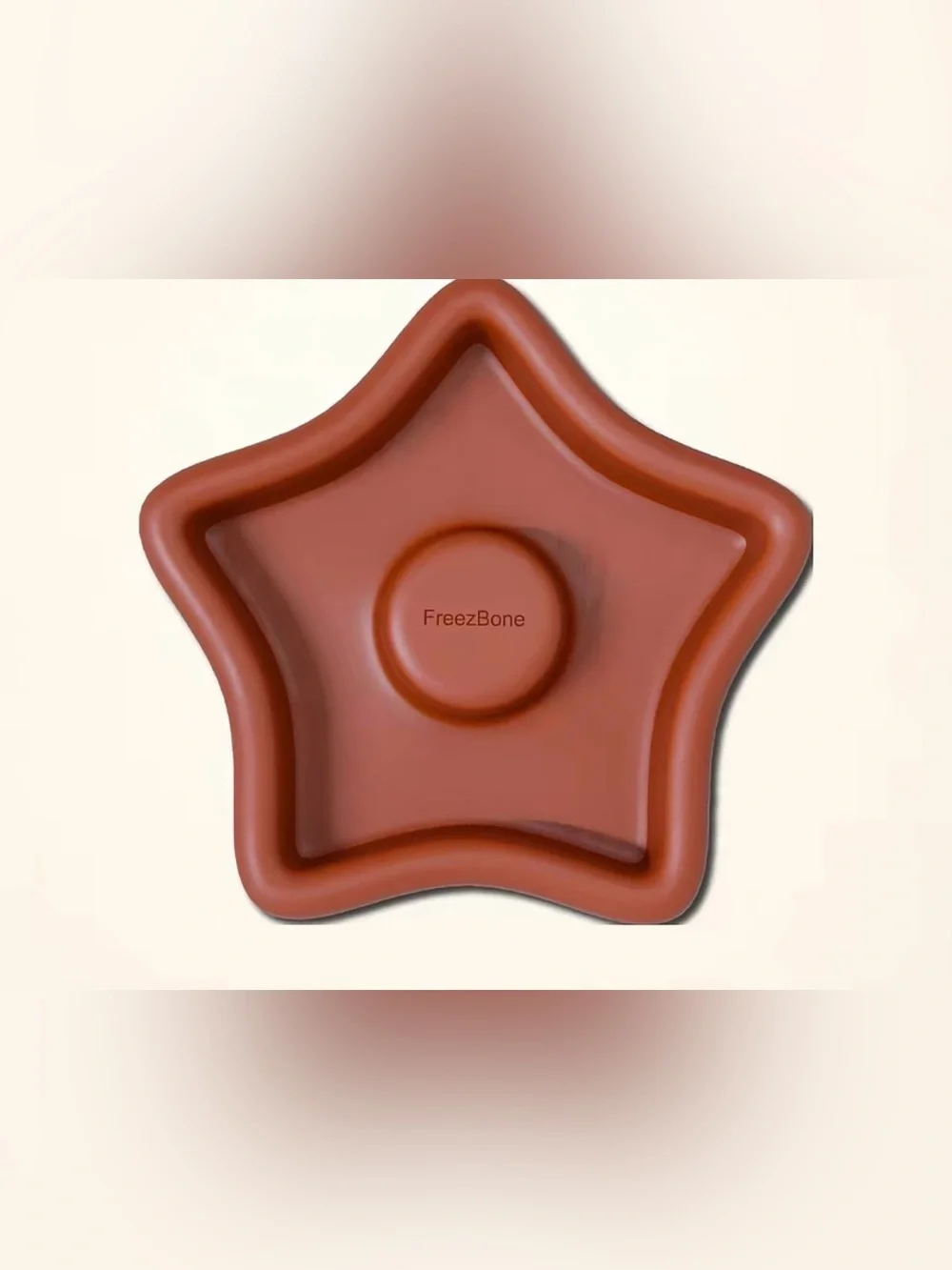 Freezbone coral star slow feed, lick mat, freezer toy or treat bowl NEW